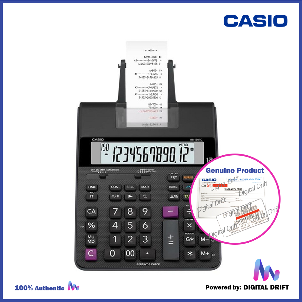 Casio HR150RC Printing Calculator Shopee Philippines
