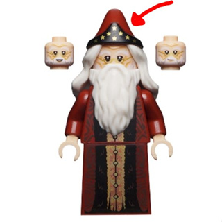 Hat with Hair, Long and Wavy with Dark Red Pointed Hat (68512pb01) LEGO ...