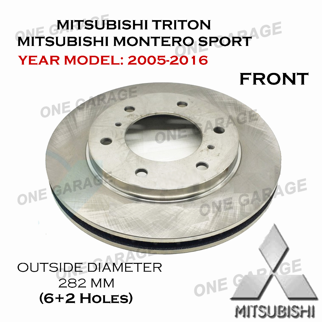 Disc Brake Rotor For MITSUBISHI TRITON / MONTERO SPORT DSL.4D56 (2005 ...