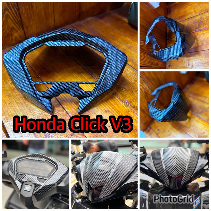 New Honda Click V3 Panel Visor Carbon Garnish | Shopee Philippines