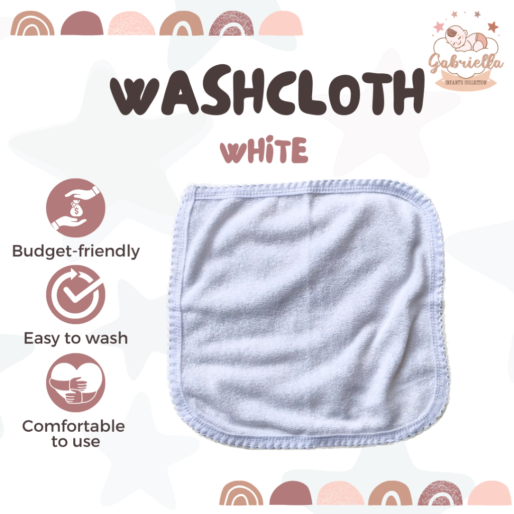 GABRIELLA Washcloth Facetowel for Newborn Infant Baby Newborn Baby