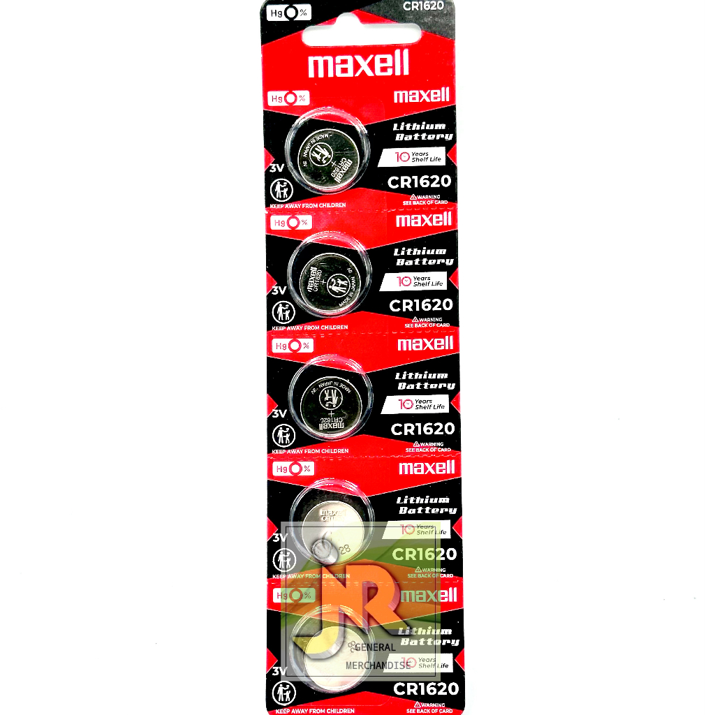 Maxell CR1620 3V Lithium Coin Cell Watch Batteries Maxell 1620 Shopee