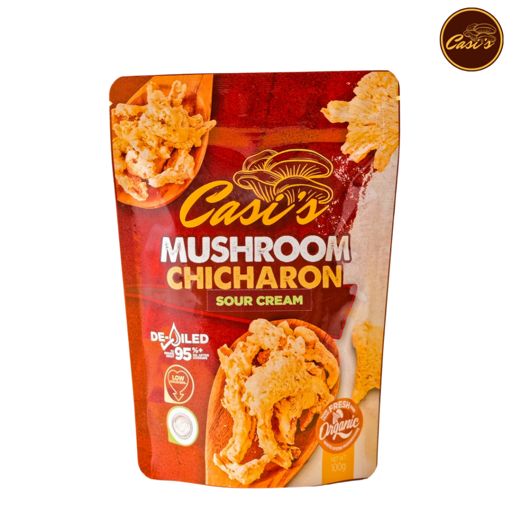 Casi's Mushroom Chicharon (Sour Cream) - Gourmet Crunch, Guilt-Free ...