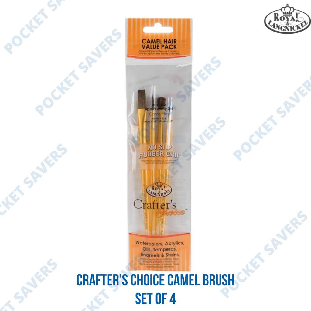 Royal & Langnickel Crafter's Choice Pro Lot De 4 Pinceaux