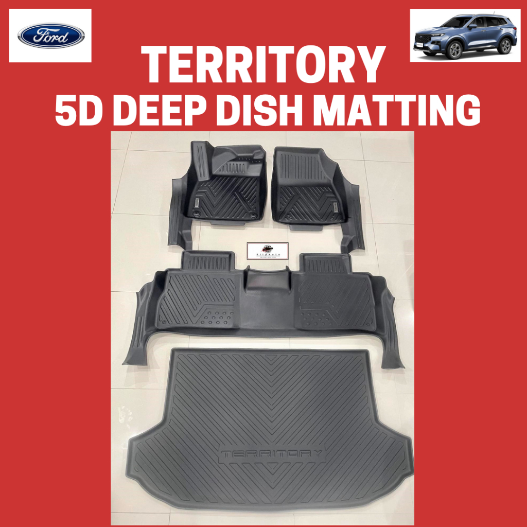 FORD TERRITORY 2024 Next Gen 5D Extended Deep Dish Matting Floor Mats