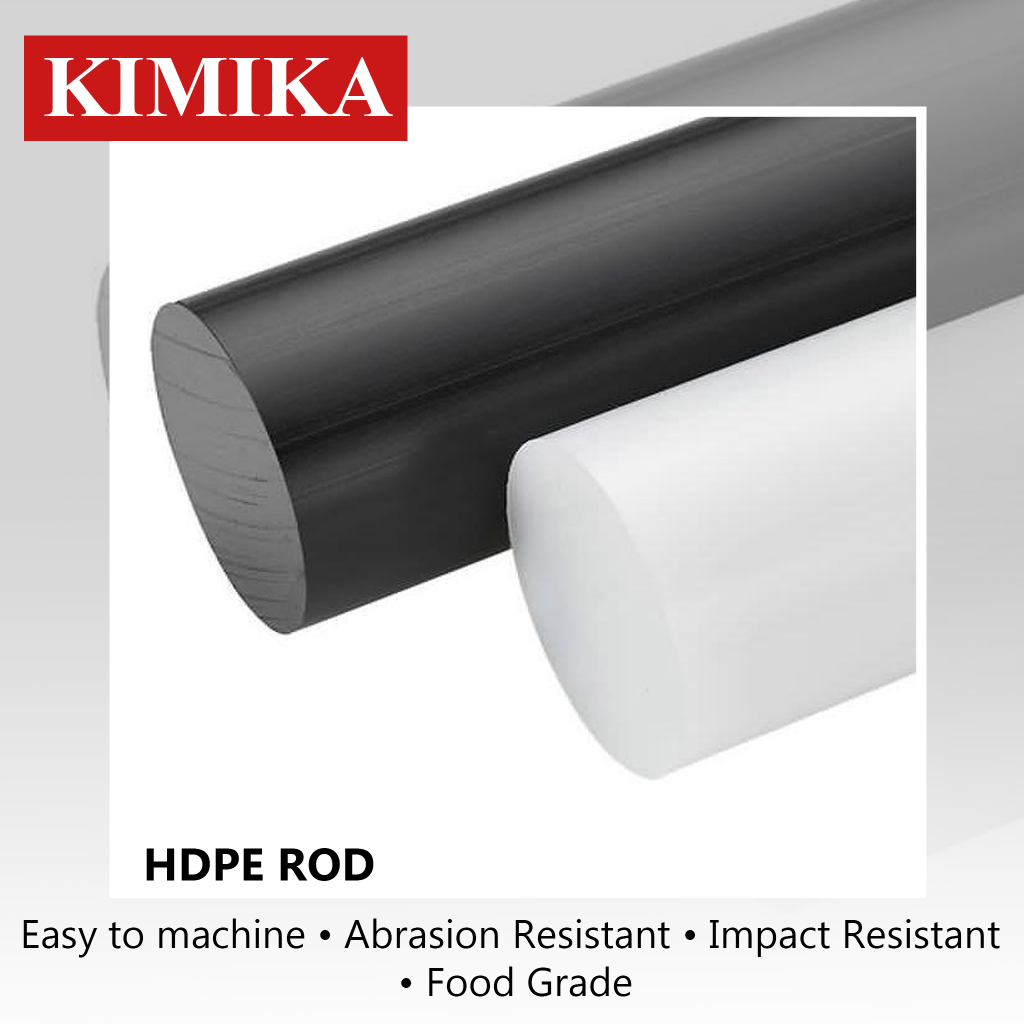 150mm diameter x 1 meter High Density Polyethylene HD-PE Rod White ...