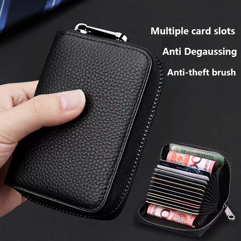 Men Wallets With Zipper Expansion Card holder Largecapacity Credit