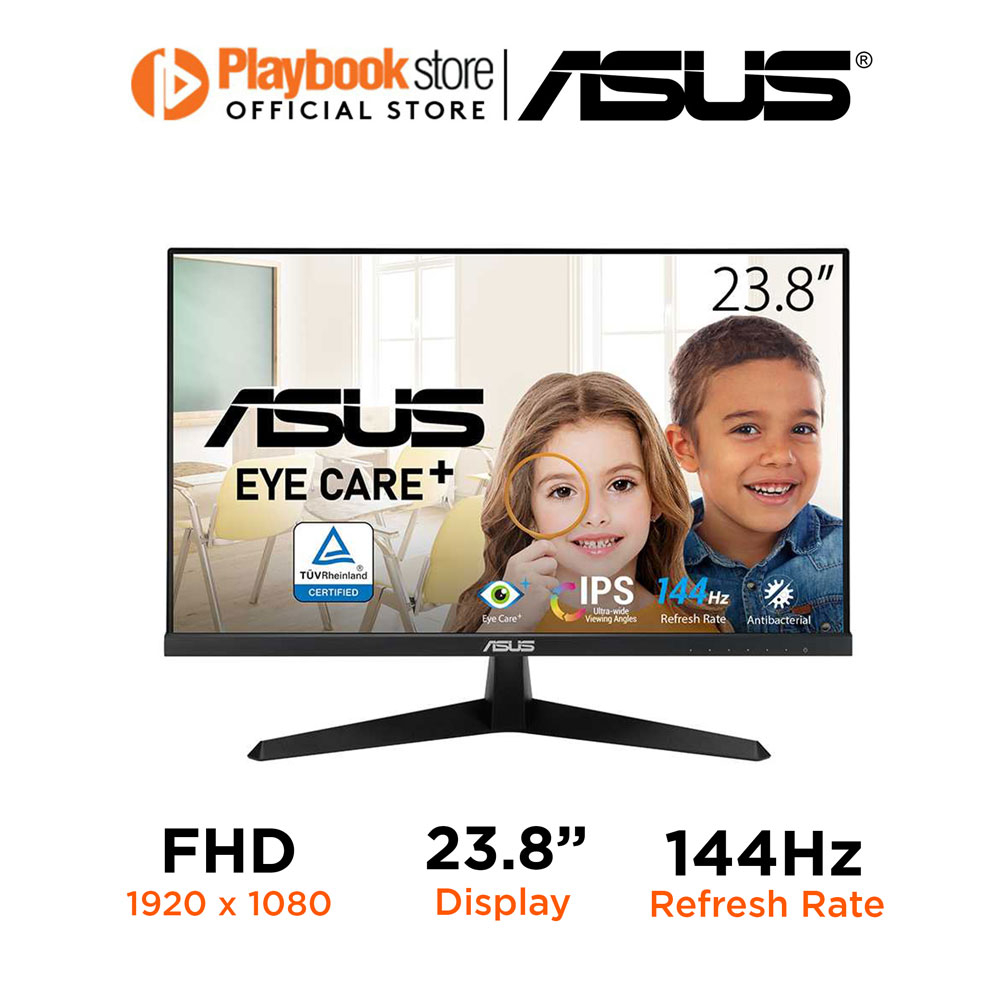 Asus VY249HGE 23.8" FHD 144Hz 1ms IPS Technology Eye Care Blue Light ...