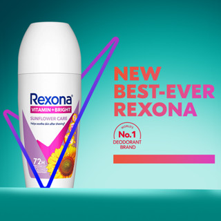 Rexona Vitamin + Bright Roll On Deodorant Sunflower Care 45ml | Shopee ...