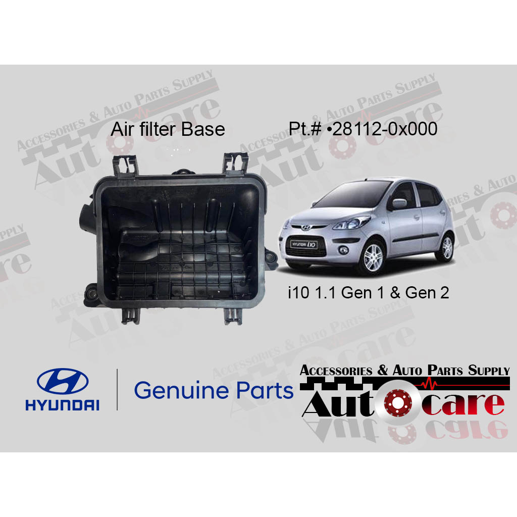 Air Filter Box Base 281120x000 Genuine for Hyundai i10 (BOTTOM