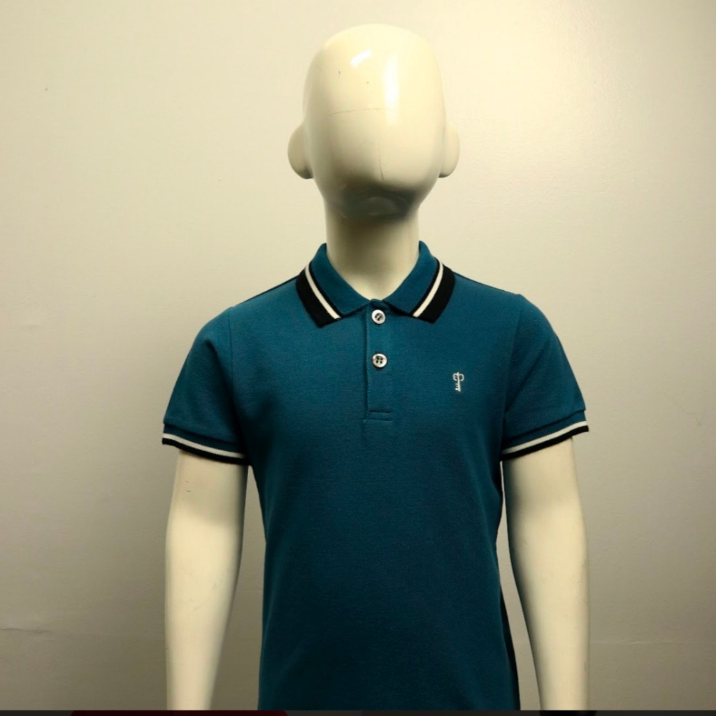 COLLEZIONE C2 FAMILY SHIRT 23BT1K021 TEAL HONEYCOMB Kids Polo Shirt Fit Key logo Filipino Made. Shopee Philippines