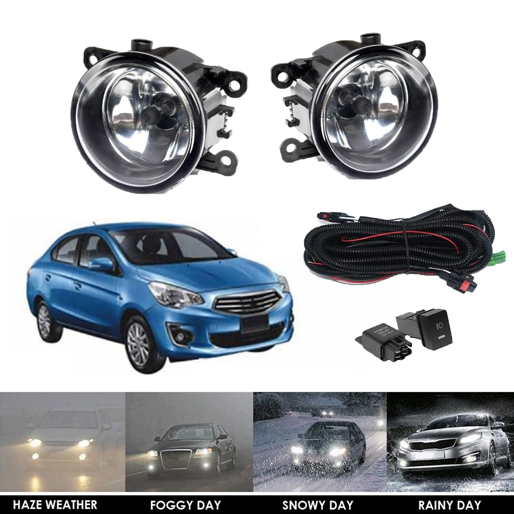 Mitsubishi Mirage Fog Light Fog Lamp Waterproof Foglamp Set for Mitsubishi Mirage G4 Sedan 2012