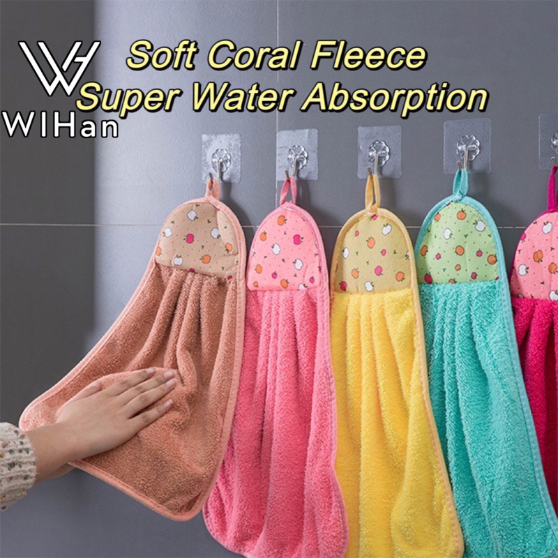 WIHan High Quality Microfiber Hand Towel For Kitchen & Bathroom Super Absorbent Soft Hand Towel ...