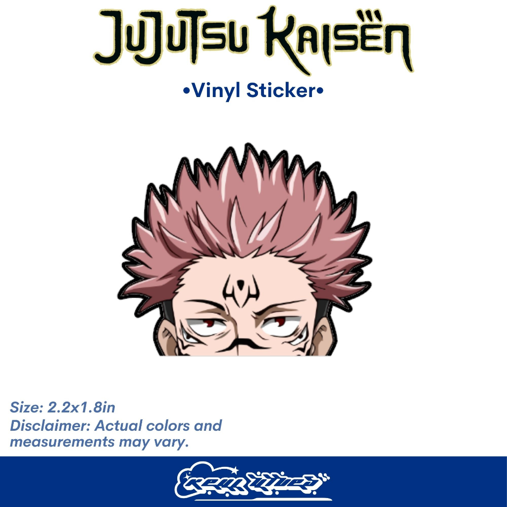 Jujutsu Kaisen Sticker Anime Vinyl Peeker Stickers Goju Sticker ...
