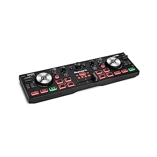 Numark dj controller usb 2 deck touch sensor wheel compact serato dj