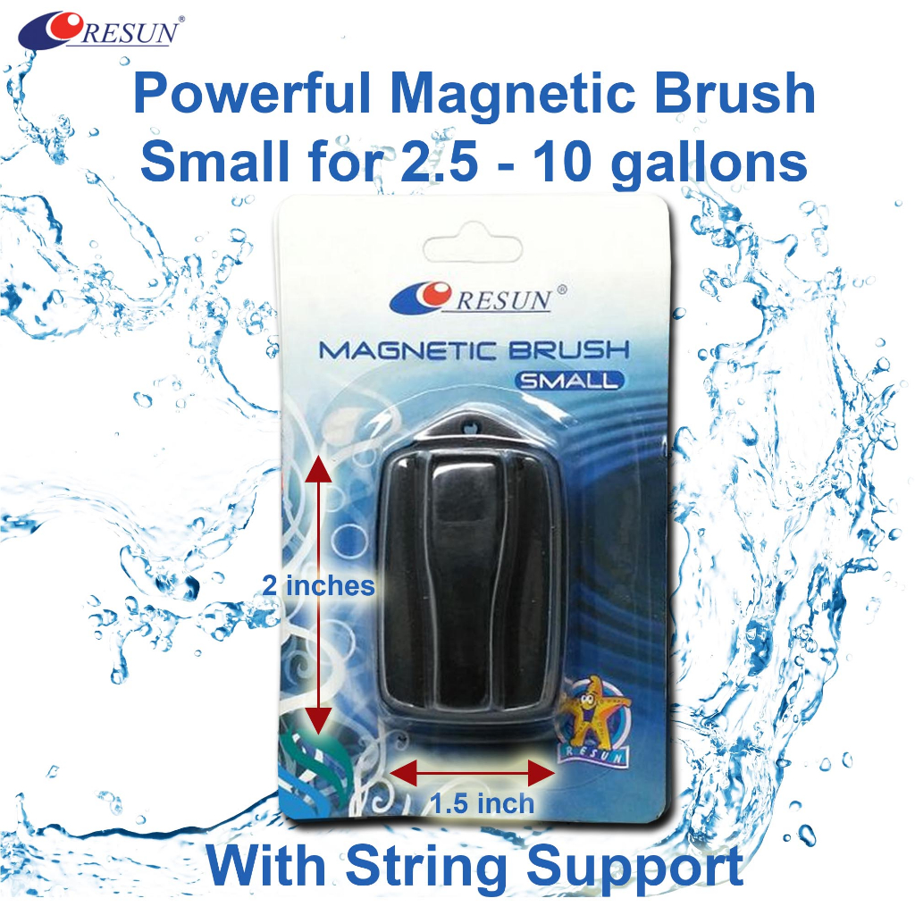 Resun Small Magnetic Brush With String Support For 2.5-10 Gallons (2 ...