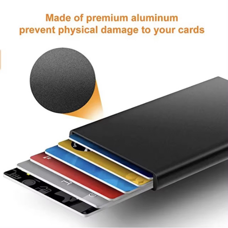 RFID Card Holder Alloy (Max Capacity 6 Cards) | Shopee Philippines