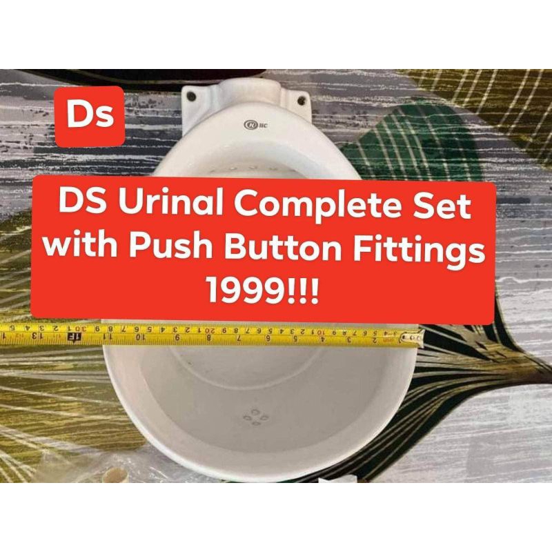 DS Urinal complete set wt push button fittings NCR Only!! Shopee
