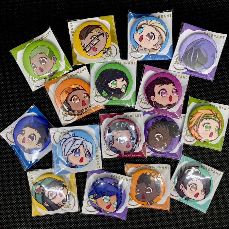 Valorant Agent Pins | 33mm / 1.25