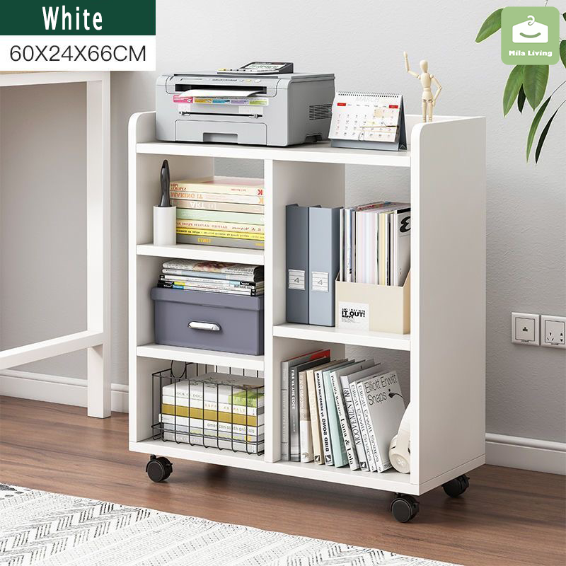 [60*24*66CM]Home Office Under-desk File Cabinet Book Rack Movable ...