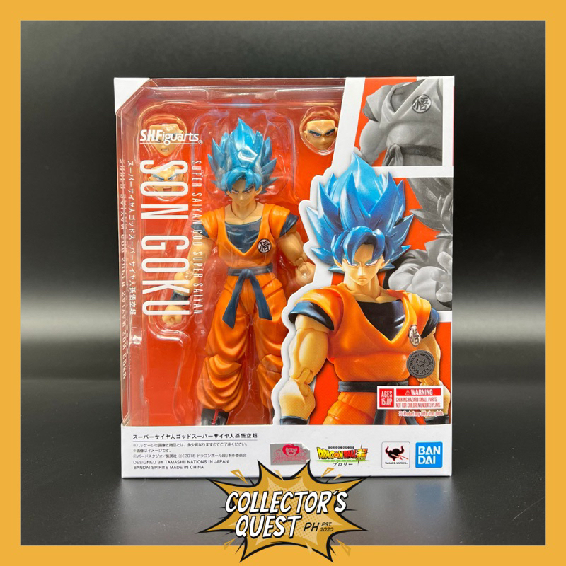 SHFiguarts Dragonball Z Son Goku God Blue Raised on Earth Figure ...