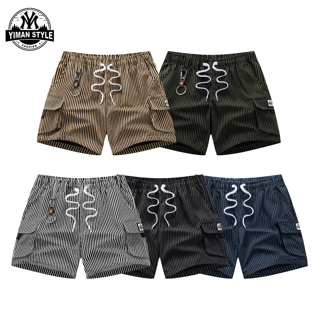 Heavy fabric striped cargo shorts unisex new design. Urban Cargo Shorts ...