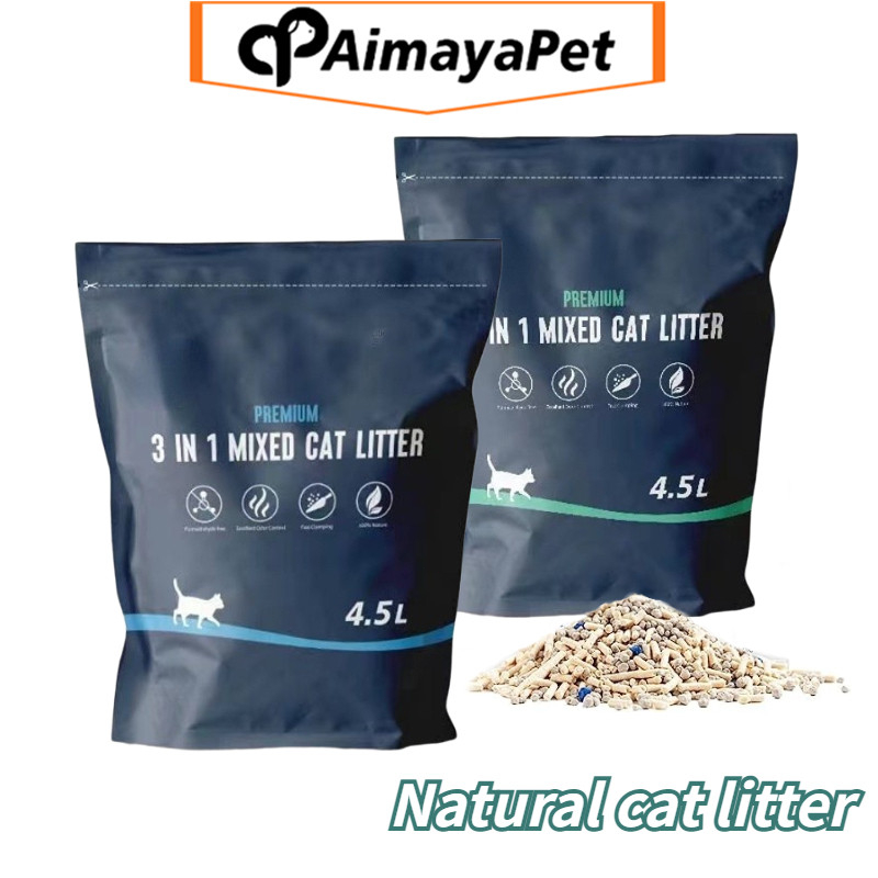 AimayaPet Degradable Plant Cat Litter Deodorant Bentonite Cat Litter