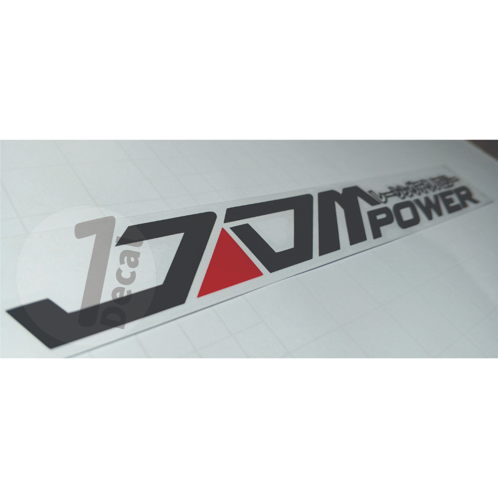 JDM POWER STICKER DECAL 3 COLOR OPTION | Shopee Philippines