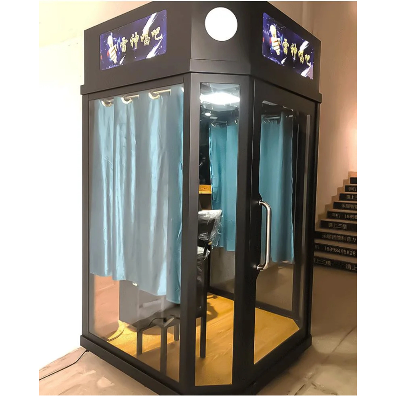 Korean Popular Soundproof Electronic Mini Ktv Booth Coin Operated