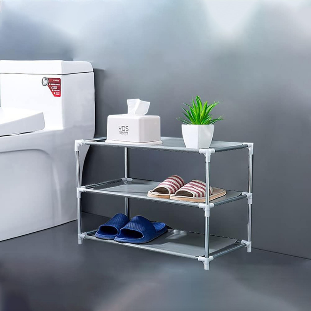 XJ013 Easy Assemble Shoe Rack Waterproof Stand Shoe Shelf 3 Layer