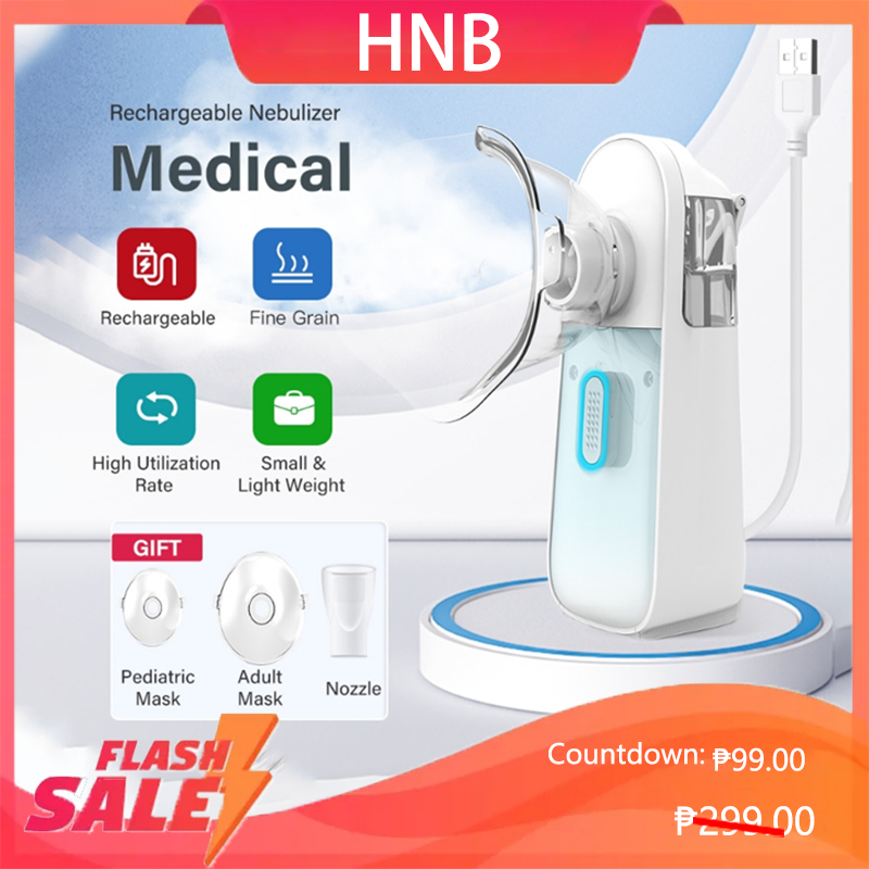 HNB Newest Rechargeable Portable Nebulizer Inhaler For Kids Adult Mini ...