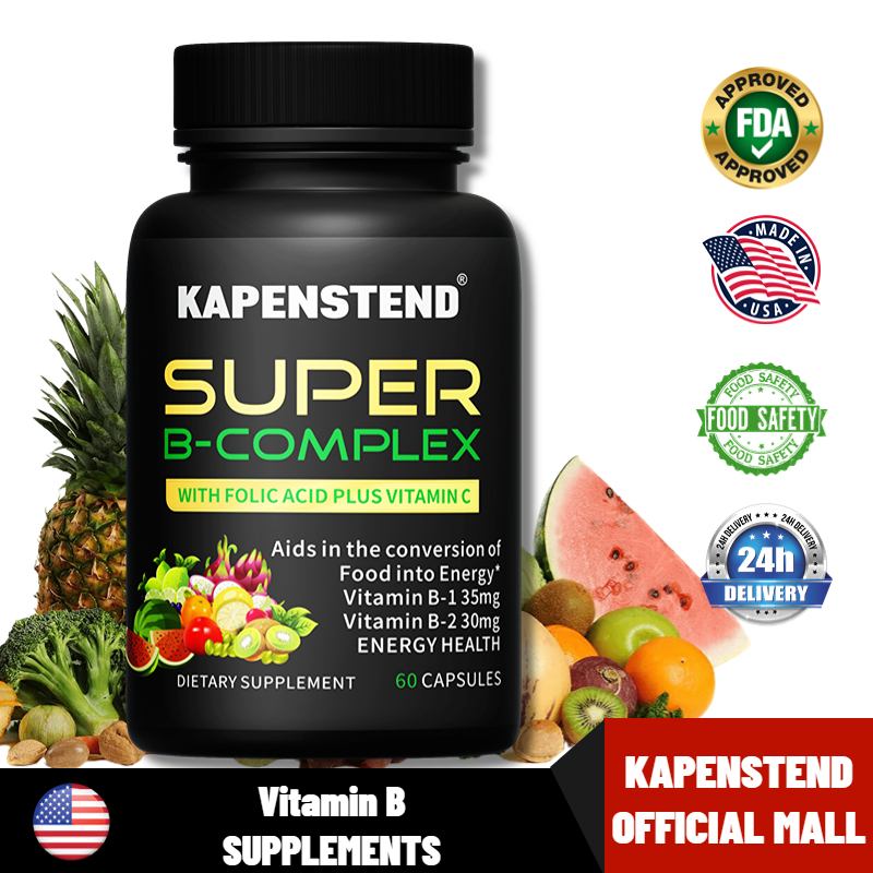 Super B with Vitamin C Immune & Energy Support,Vitamin B Complex