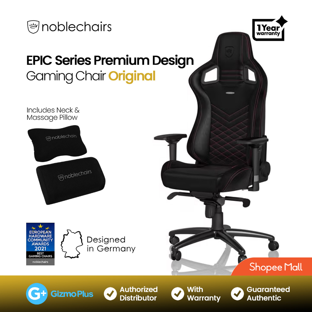 Noblechairs Epic Series Synthetic Premium Leather Gaming Chair / Office Chair Shopee Philippines