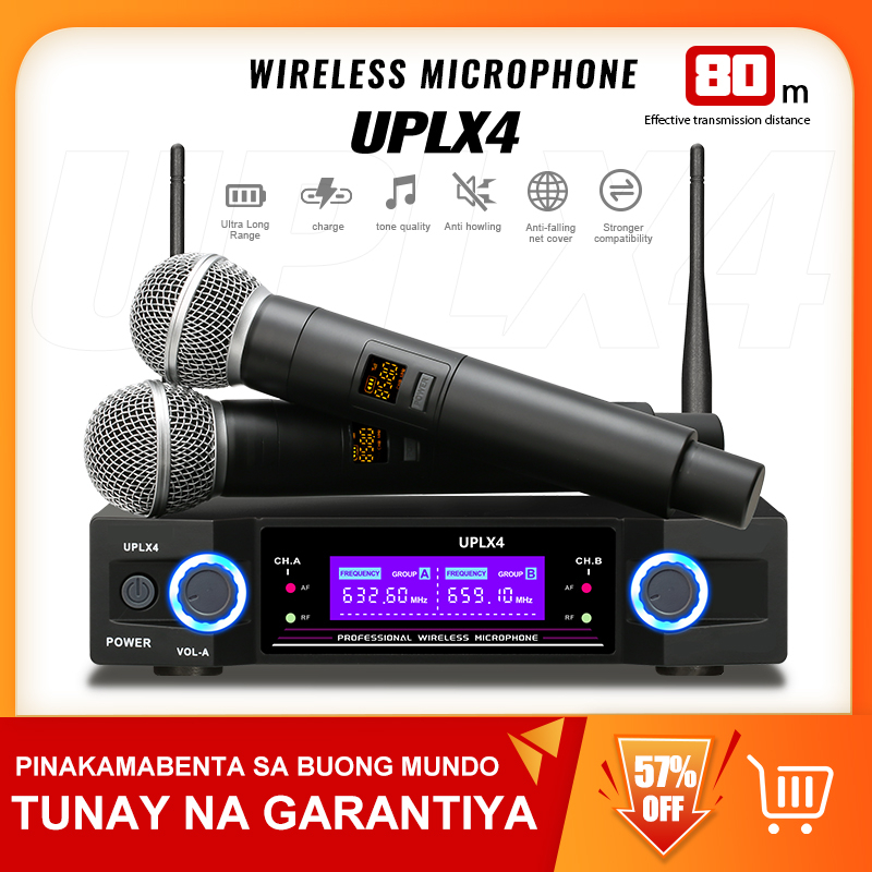 UPLX4 wireless microphone professional one drag two handheld U