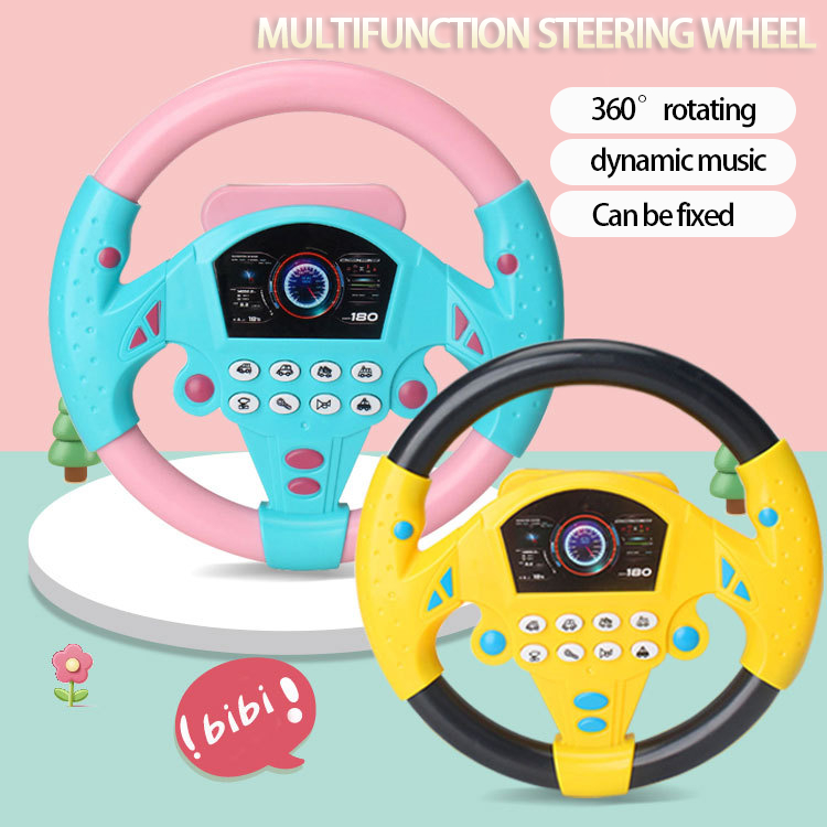 Educational toys for kids Simulation Driving Steering wheel toy Music ...