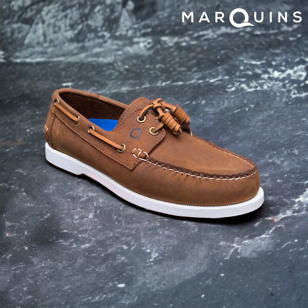 Marquins Genuine Leather Boat Shoes for MEN - Bosny Brown | Shopee ...