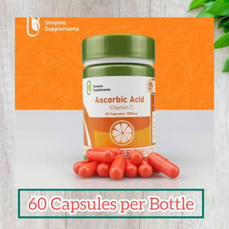 Original Simplee Ascorbic Acid Vitamin C 60Capsules Shopee Philippines