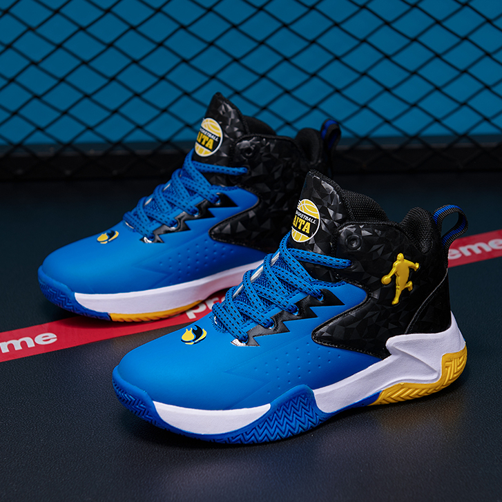 Boys Basketball Shoes with Spike Sport Shoes for Kids Boys Girls