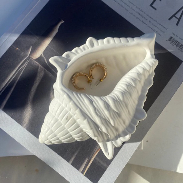 Extra Large Conch pot for candle holder, jewelry accessories | Shopee ...