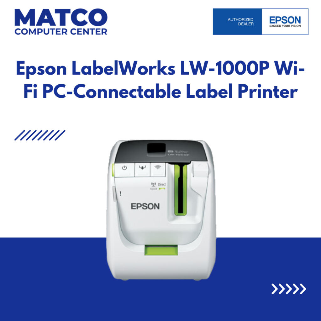 EPSON LabelWorks LW1000P WiFi PCConnectable Label Printer Shopee