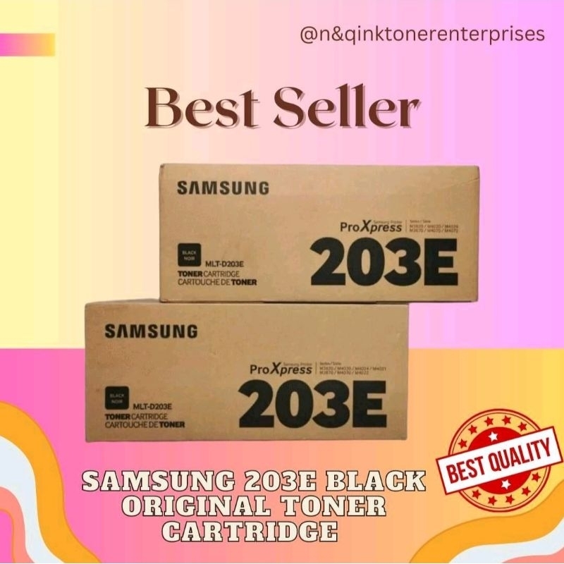 Samsung 203e Mlt D203e Black Original Laserjet Toner Cartridge Shopee Philippines 5418