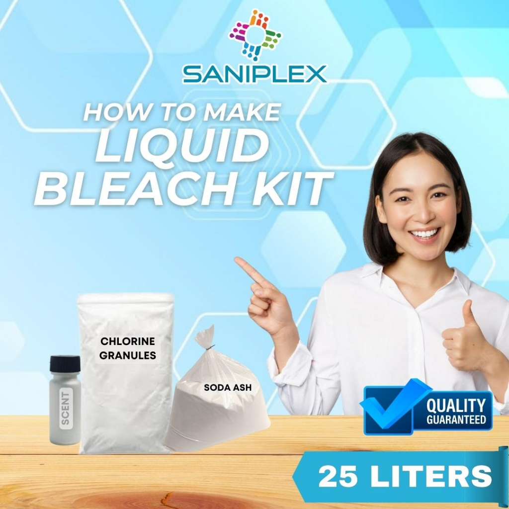 Saniplex Premium Liquid Bleach Kit 25L Yield Bleach Solution