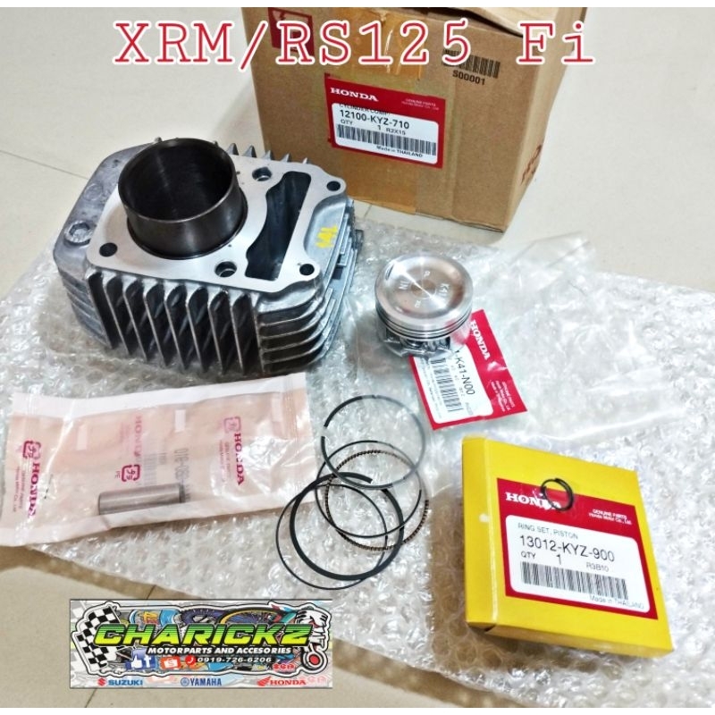 XRM125 Fi/RS 125Fi CYLINDER BLOCK SET STD HONDA GENUINE | Shopee ...