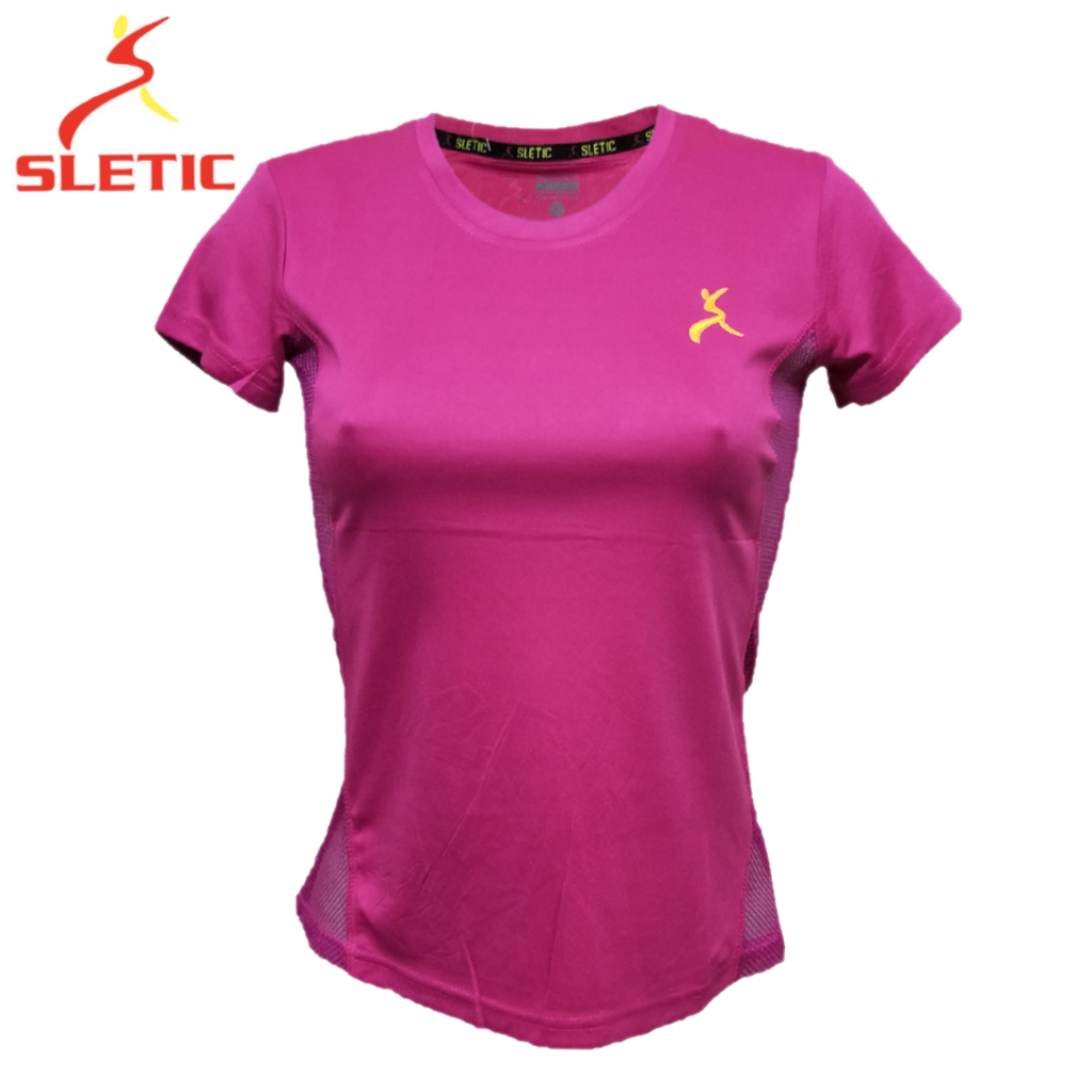 SLETIC Women s Drifit Sportwear Round Neck Drifit Shirt for Yoga Gym Tshirt for ladies M7728A 3 Shopee Philippines