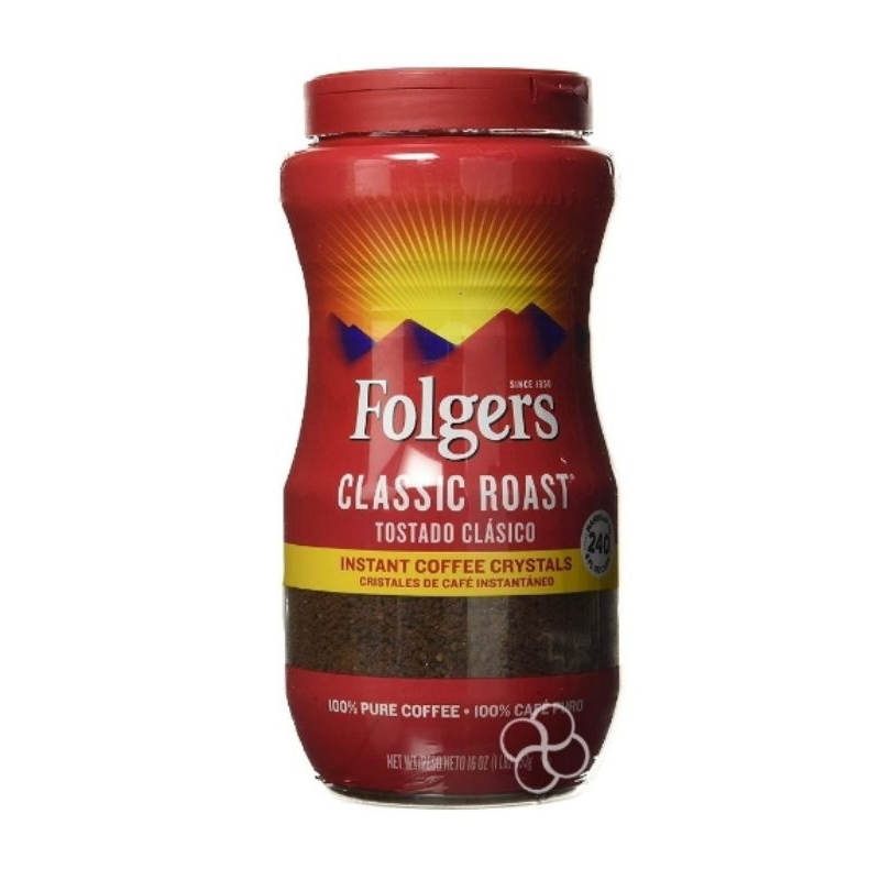 (COD) Folgers Classic Roast Instant Coffee Crystals 453g Shopee