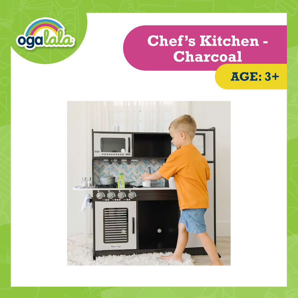Melissa & doug chef's kitchen charcoal clearance