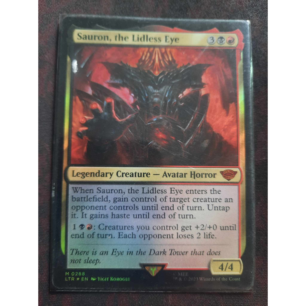 Sauron, the Lidless Eye ( MTG / Mythic / Legendary Creature / LOTR ...