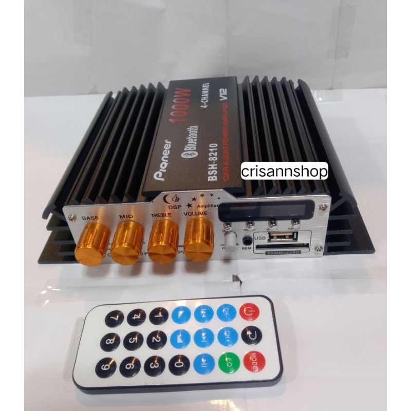 CAR AUDIO AMPLIFIER WITH (BLUETOOTH/USB/SD CARD/MP3)STEREO AUDIO POWER