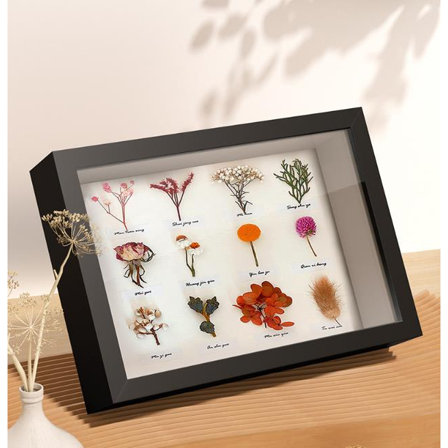 Dry Flower Frame Photo Frame Flower bouquet Wooden Frame Specimen Box