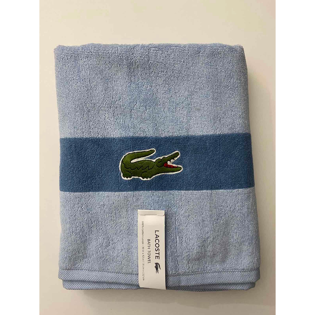 Original Lacoste Bath Towel 100% Cotton | Shopee Philippines